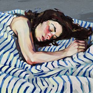 Soft cobalt sleep - 21 x 30 cm