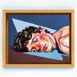 Face Under Geometric Light - 14X18cm.