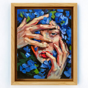 Small blue sprout - 18x14cm.