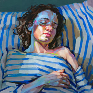 Visible Shadows in Blue - 30 x 30 cm
