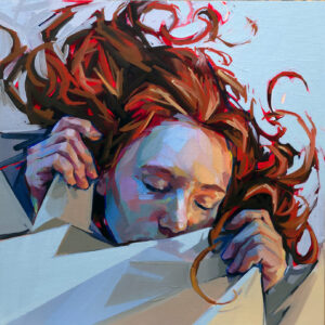 Medusa in Red - 30 x 30 cm