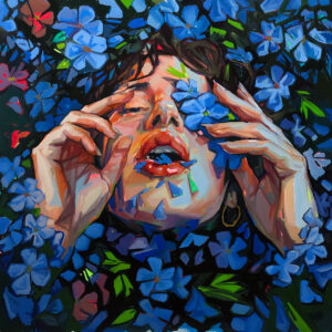 Breathing Among Flowers - 100 x 100 cm