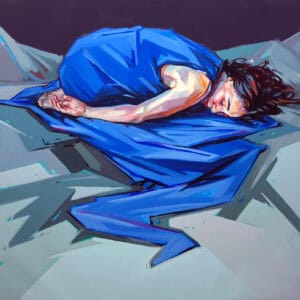 Held Upon the Blue - 100 x 100 cm