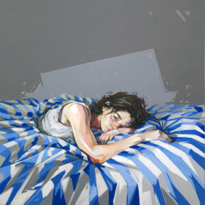Waking Among Cobalts - 80 x 80 cm